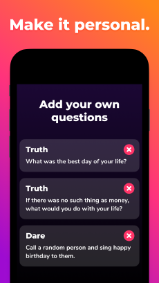 Screenshot Wahrheit oder Trinken app