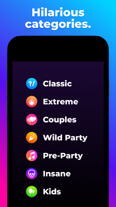 Screenshot Verità o bevi app